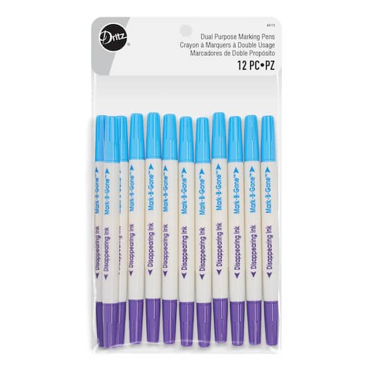 Dritz® Dual Purpose Fabric Marking Pens, 12ct.